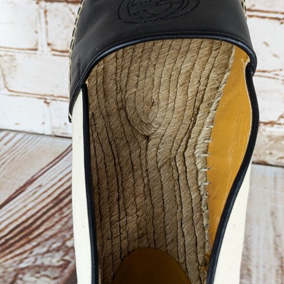 Gucci Leather Espadrilles Women's Size 8.5 - Picture 4 of 4